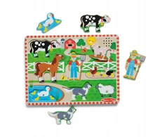 Dėlionė Melissa &amp; Doug Puzzle dźwiękowe Grające su uchwytami MelissaDoug układanka dźwiękowa 3+