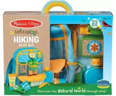 Melissa &amp; Doug Tyrinėtojo kuprinė su priedais: žiūronai, kompasas, rinkinys
