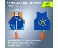 Mėlyna TSUNAMI plaukimo liemenė 2-3 metų vaikams