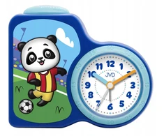 Mėlynas CZYTELNY BUDZIK DZIECIĘCY MIŚ PANDA JVD SRP163.4 CICHY MECHANIZM
