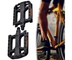 Memflow DVIRAČIO PEDALAI MTB DVIRAČIUI SU ATŠSpindinčiais elementais, Juodas TREKKING, ANTISLIDYMAS