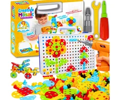 Memflow Lagaminas KONSTRUKCINIAI BLOKAI ATSUKTUČIŲ SRAIGTAI DIY KIT 237 EL
