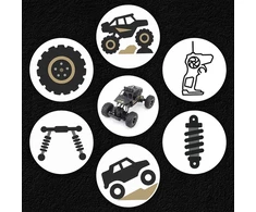 Memflow RC AUTOMOBILIS DIDELIS RC MONSTER NUOTOLINIO VALDYMO PULTAS AUTOMOBILIŲ ILGAUS DRIFTAS