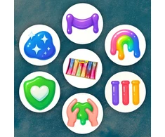 Memflow SLIME GLUT SPALVINGA PASTA GLITTER DIDELIS SLIME RINKINYS VAIKAMS