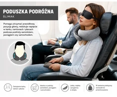 Memory Foam Snail Travel Pillow + Mask + Plugs | Lėktuvo pagalvė