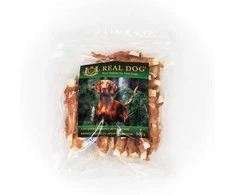 Real Dog SNACKS Menkės juostelės, apsuktos vištiena 500g