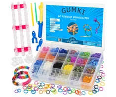 Mensen GUMĖS APYRANKĖMS GAMINTI DIDELIS 6800+ ELEMENTŲ RINKINYS XXL DOVANA