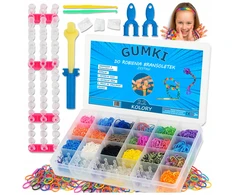 Mensen GUMOS PAPUOŠALŲ GAMYBAI APYRANKĖS MEGA CREATIVE RINKINYS XXL 6800 vnt.
