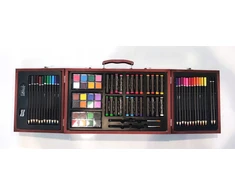 Menų rinkinys Grafix 103 el. lagaminėlyje: kreidelės, pastels, dažai
