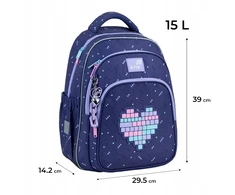 Mergaičių mokyklinė kuprinė Kite 9-12 m. su daug skyrių