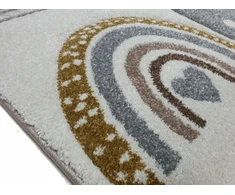 Merinos Dywan DIAMOND 3D 120x170 tęcza smėlio spalva łuki pilka w tęcze GRUBY w stylu boho