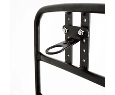 Merkloos Cycle Tech 28 colių priekinis bagažinė juodo matinio aliuminio