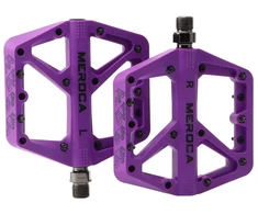 MEROCA dideli MTB BMX platforminiai dviračio pedalai, violetiniai