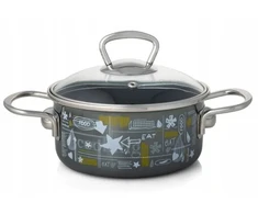 Metalac Emaliuotas puodas su dangčiu 16 cm 1,5 l