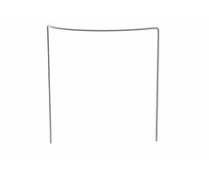 Metalinė augalų atrama TARMO, U formos, 35 cm