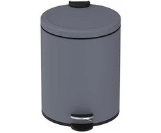 Metalinė šiukšliadėžė su pedalu 20x20.3x28.5cm/5L Metallic Pilkas
