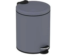 Metalinė šiukšliadėžė su pedalu 20x20.3x28.5cm/5L Metallic Pilkas