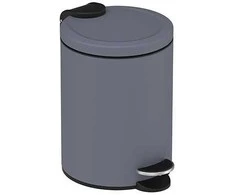Metalinė šiukšliadėžė su pedalu 22x16.8x26.2cm/3L Metallic Pilkas