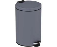 Metalinė šiukšliadėžė su pedalu 32.5x25x41cm/12L Metallic Pilkas
