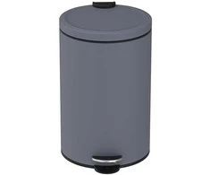 Metalinė šiukšliadėžė su pedalu 32.5x25x41cm/12L Metallic Pilkas
