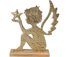 Metalinė stalo dekoracija ANGEL, 22 cm
