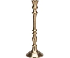 Metalinė žvakidė, auksinės spalvos, 31 cm, 1 vnt