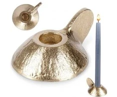 Metalinė žvakidė, juodos spalvos, 9 x 4 cm