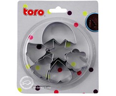 Metalinės formelės sausainiams TORO 6vnt.