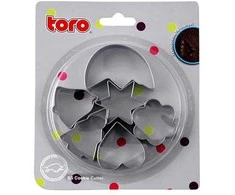 Metalinės formelės sausainiams TORO 6vnt.