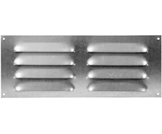 Metalinės ventiliacijos grotelės MR26105Zn, 260 x 105 mm, cinkuotos