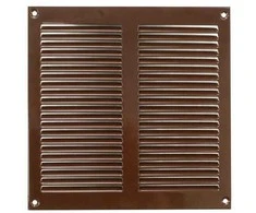 Metalinės ventiliacijos grotelės MVM250SR, 250 x 250 mm, rudos sp.