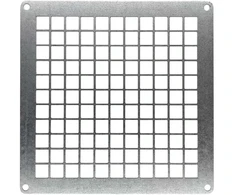 Metalinės ventiliacijos grotelės-tinklelis LSM1515M, 150 x 150 mm, juodos sp.
