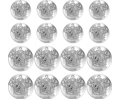 METALINIAI MYGTUKAI 18MM 25MM 16VNT APVALUS GRAVIRUOTAS REGULIUOJAMAS RINKINYS