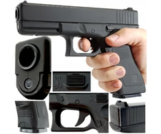 METALINIS BB GUN GUN GLOCK 17 Juodas ASG DIDŽIOJO IMITACINĖS GINKO KOPIJA