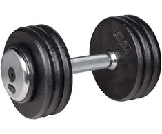 Metalinis hantelis inSPORTline PROfist 17,5kg