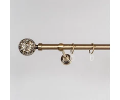Metalinis karnizas SEVILLA, aukso sp., viengubas, Ø 16 mm, 1,6 m