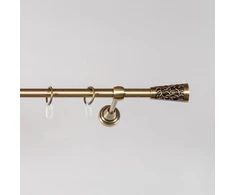 Metalinis karnizas SEVILLA, aukso sp., viengubas, Ø 16 mm, 2,4 m