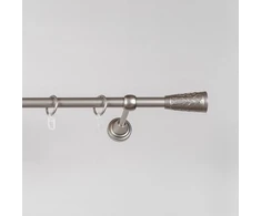 Metalinis karnizas SEVILLA, sidabro sp., viengubas, Ø 16 mm, 2,4 m