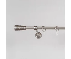 Metalinis karnizas SEVILLA, sidabro sp., viengubas, Ø 16 mm, 2 m