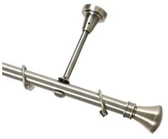 Metalinis karnizo komplektas JAZZ, viengubas, sendinto žalvario sp., 3,2 m, Ø 19 mm