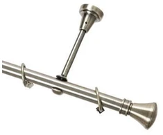 Metalinis karnizo komplektas JAZZ, viengubas, sendinto žalvario sp., 2 m, Ø 19 mm