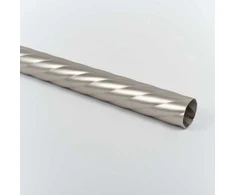 Metalinis karnizo vamzdis TWISTER, susuktas, šv. matinio sidabro sp., 3 m, Ø 25 mm