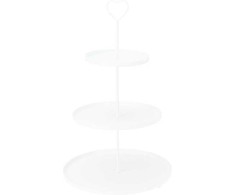 Metalinis serviravimo indas, baltos sp., 30 x 48 cm
