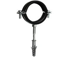 Metalinis vamzdžio laikiklis 1/2" (20-24mm) su guma ir varžtu M8x80