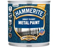 Metalo dažai HAMMERITE HAMMERED FINISH, juodos sp., 250 ml