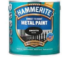 Metalo dažai HAMMERITE SATIN FINISH, pusiau matiniai, juodos sp., 2,5 l