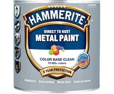 Metalo dažai HAMMERITE SMOOTH FINISH, balta, 2,5 l