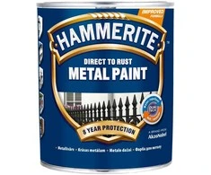 Metalo dažai HAMMERITE SMOOTH FINISH, blizgūs, raudonos sp., 2,5 l