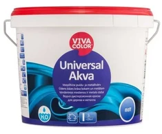 Metalo ir medienos dažai VIVACOLOR UNIVERSAL AKVA, pusiau blizgūs, 2,7 l