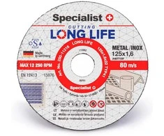 Specialist+ Metalo pj.diskas LONG LIFE 125x1,6x22 mm